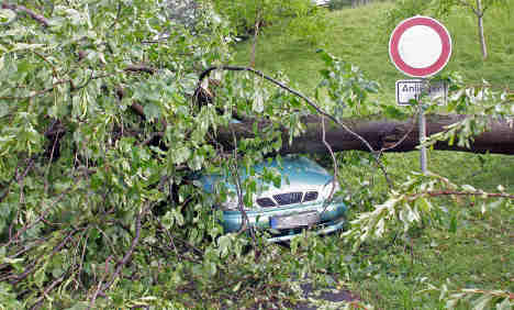 Two killed as storm front batters Germany