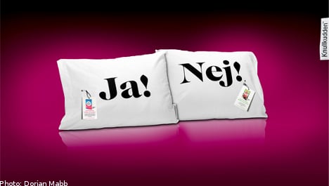 Raunchy pillow to boost Swedish book sales