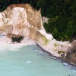 Heavy rains cause Rügen chalk cliffs to fall into Baltic Sea