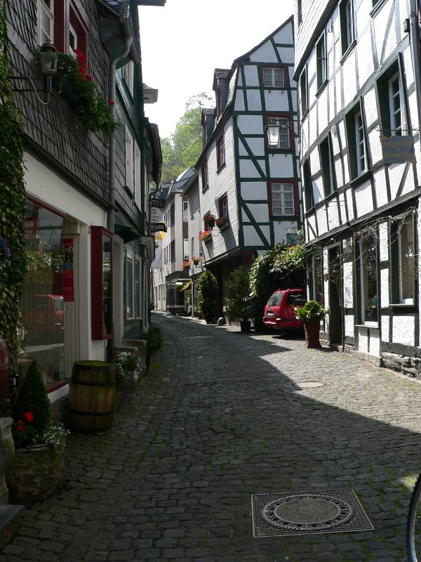 Monchau's narrow streets are lined with half-timbered houses.Photo: Alexander Bakst