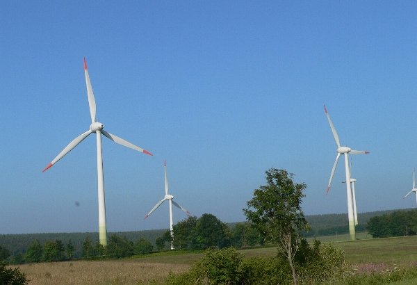 Nowadays, the landscape is adorned by renewable energy-generating windmills.Photo: Alexander Bakst