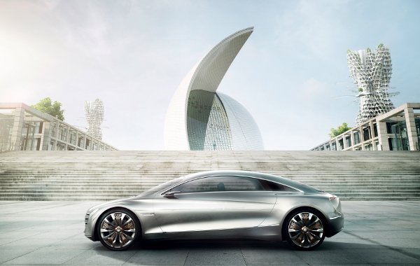 But the real innovation is under the bonnet, where Daimler has combined an electric motor with a hydrogen fuel cell to give the luxury four-seater a range of 1,000 kilometres. Photo: Mercedes