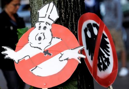 Protests against the pope heat up