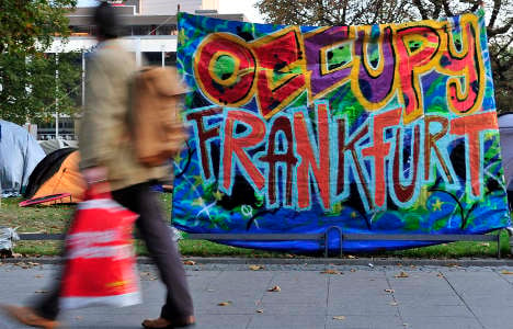 'Occupy Frankfurt' protestors highlight inequality