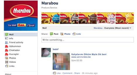 Porn attack shuts down Marabou’s Facebook