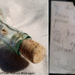 Swedish girl’s message in a bottle answered after 22 years