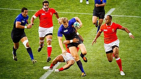 France lose out to Tonga at the 2011 Rugby World Cup