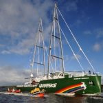 Greenpeace’s new Rainbow Warrior premiers in Hamburg