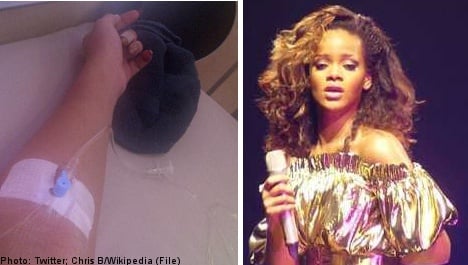 Pop star Rihanna hospitalized in Sweden