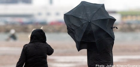 Class 3 warning issued as storms lash Sweden