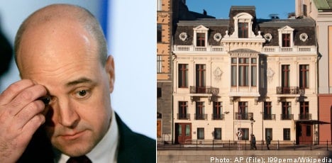 Reinfeldt lauds 'proper laundry room' in renovated palace home