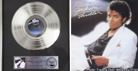 'Fake' Michael Jackson record sold in Swedish charity auction