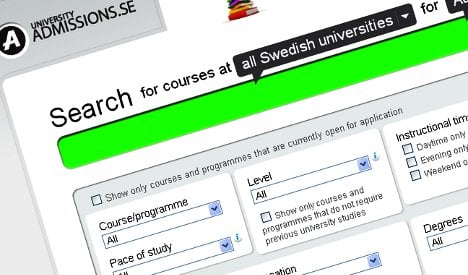 Apply online to study in Sweden