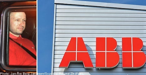 ABB irked by link to Norwegian killer