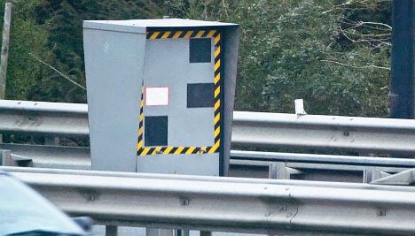 Where is the most active speed camera in France?