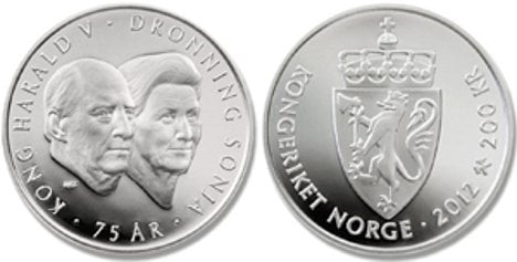 Royals minted as King Harald turns 75