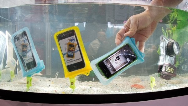 And it's not just tablets that you'll dip in water in the future. Thanks to these amazing, futuristic multi-coloured plastic bags, you can throw anything you like in a fish tank.Photo: DPA