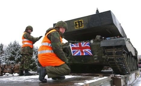 British army may park tanks on the Rhine