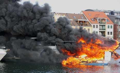 Exploding boat causes harbour holiday havoc