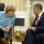 Merkel talks Syria, euro crisis with Obama