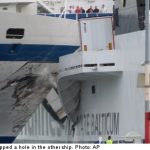 Swedish passenger ferry rams ship in German port