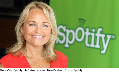 Spotify launches its services Down Under