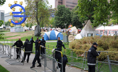 ‘Blockupy’ protests paralyse Frankfurt