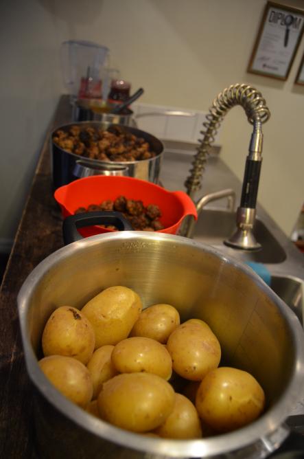 How to cook Swedish Meatballs<br>Step 8: The meal is finally cooked and ready to serve. Lay the dinner table for yourself, your family and/or your friends -  if you really want to share, that is.Photo: Susann Eberlein