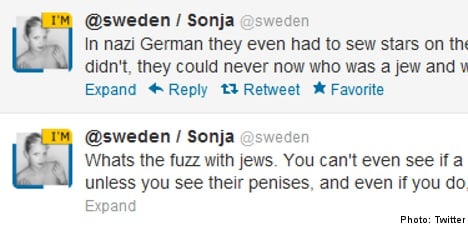 Storm over ‘official’ Jew tweets from Sweden