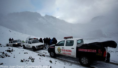 Swede reported missing in Andes chopper 'crash'