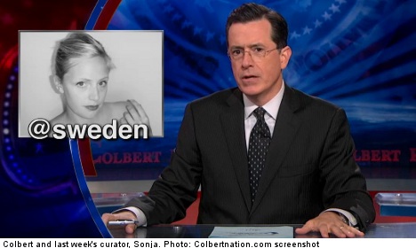 Sweden to reveal Colbert Twitter news 'next week'