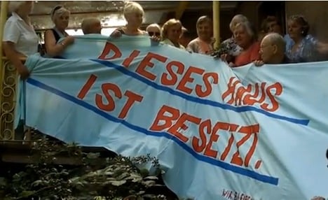Protesting pensioners squat seniors' club