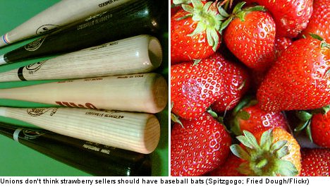 Fury over strawberry vendor’s baseball bat