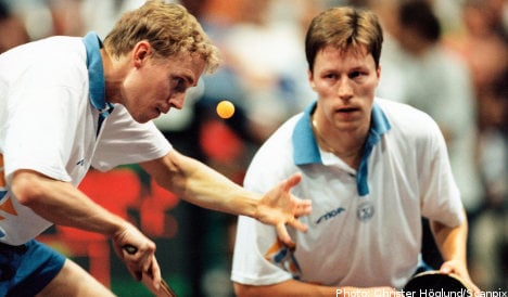 Persson bidding for table tennis medal