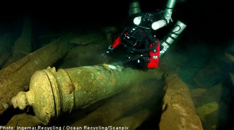 Silver treasure found at Swedish shipwreck