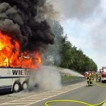 Smart bus driver saves kids from fireball