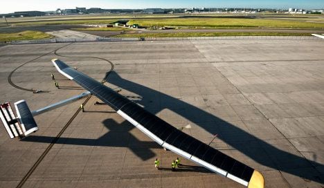 High winds ground Swiss solar plane’s flight