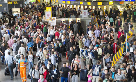 Frankfurt airport strike creates flight chaos