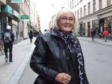 Ingela @ Götgatan, October 12<br>"I think it's stupid they gave the Nobel Peace Prize to the EU. I think the EU will blow up, dissolve."