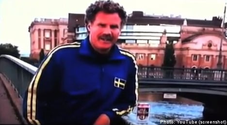 Will Ferrell in Stockholm beer ad mystery