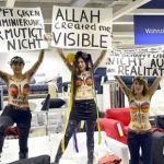 Women stage topless protest in Ikea