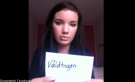 Swedish teen's rape story causes Facebook stir