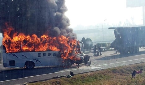 Five German doctors die in China bus fireball