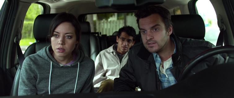 Aubrey Plaza, left, Karan Soni and Jake Johnson, right, in Safety Not Guaranteed<br>What would you do if you were to read an ad about travelling back in time? Colin Trevorrow’s Safety Not Guaranteed follows three journalists on a roadtrip to find a man who claims to have invented a time machine. He needs someone to accompany him on his trip back in time and the journalists set out to discover how crazy this man really is.Photo: Photo: AP Photo/FilmDistrict