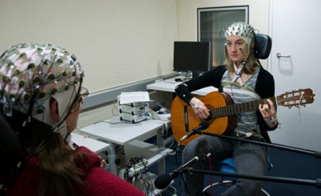 Musicians play with brainwaves in tune