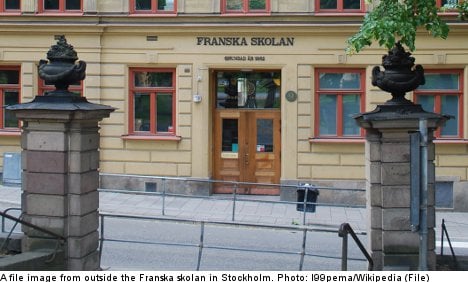 Teacher held for attack at Stockholm school