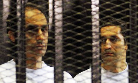 Swiss freeze Mubarak sons' assets: report