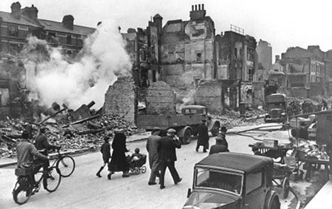 Interactive map shows Nazi Blitz on London