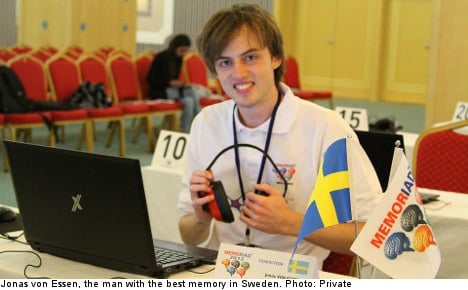 The man with the best memory in Sweden