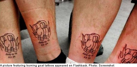 Burning goat tattoos arouse police suspicion